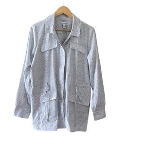 Calvin Klein Utility Jacket Lightweight Drawstring Waist Windbreaker Size Medium